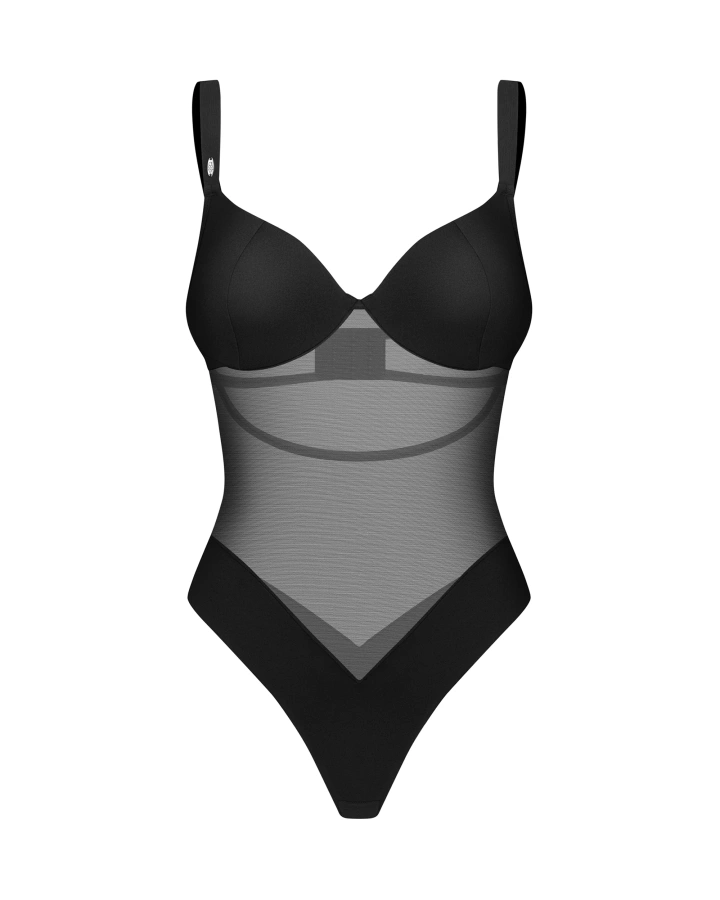Elegant bodysuit with underwired cups