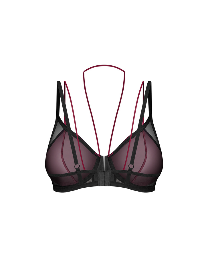 Mesh-Accented Bra