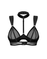 Bra with detachable choker