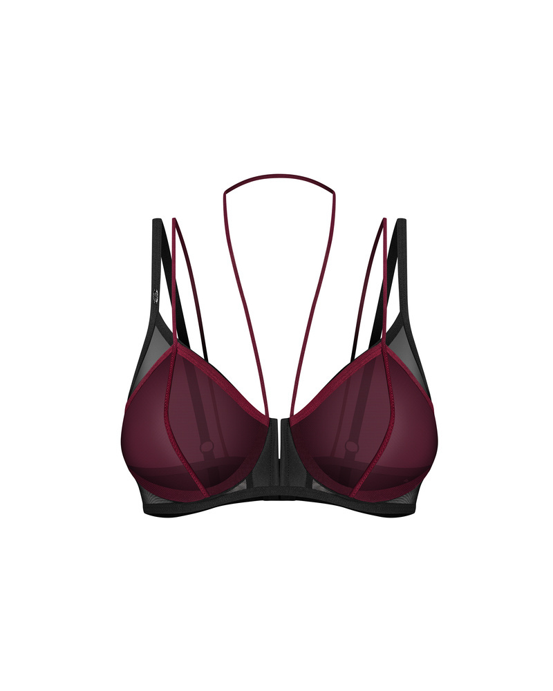 Mesh-Accented Bra