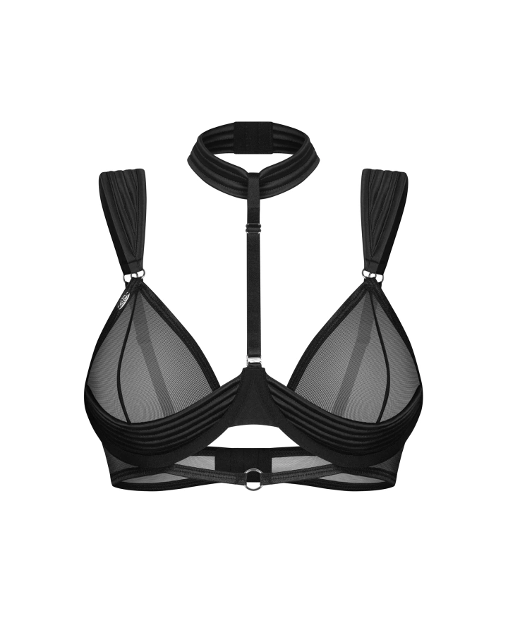 Bra with detachable choker