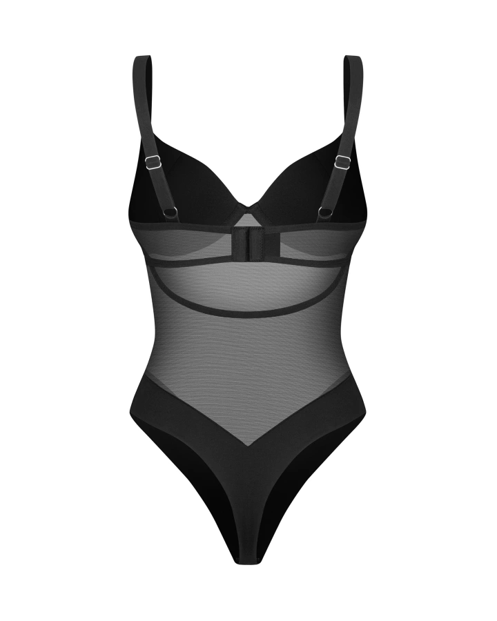 Elegant bodysuit with underwired cups