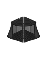 Black corset with vertical boning