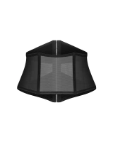 Black corset with vertical boning